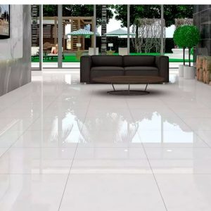 Porcelanato blanco 60 x 60cm