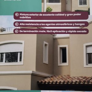 Látex acrílico para exteriores 4 L Colores pasteles